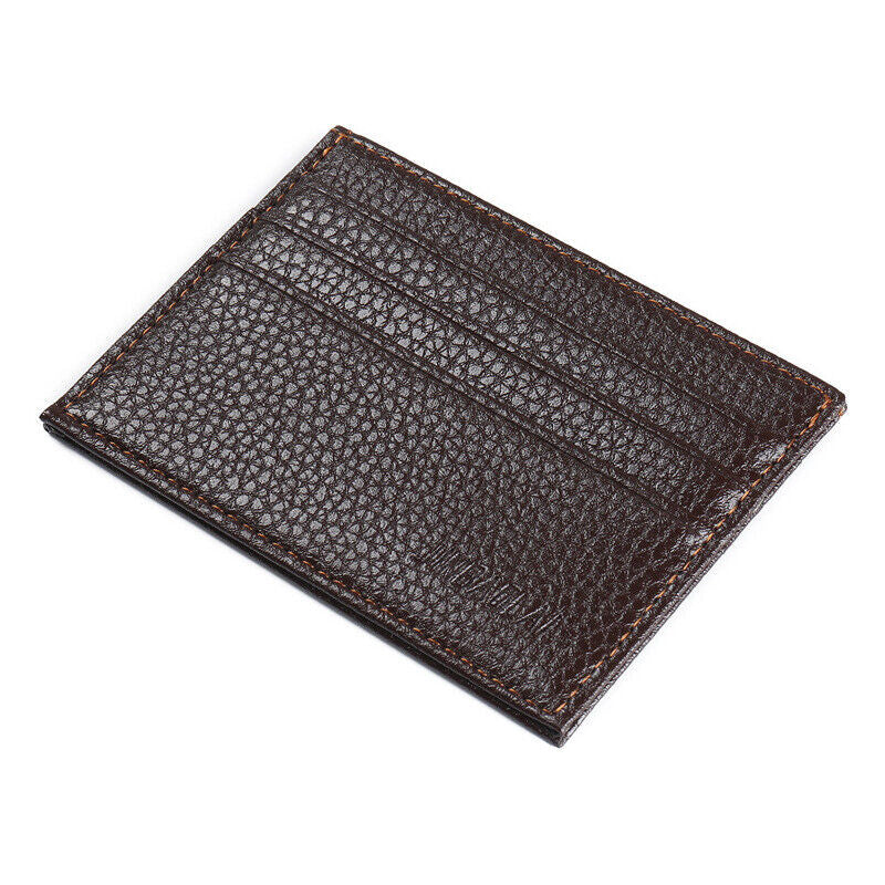 Mens Slim Leather Wallet Card Holder Front Pocket Wallets Credit ID Pocket Thin