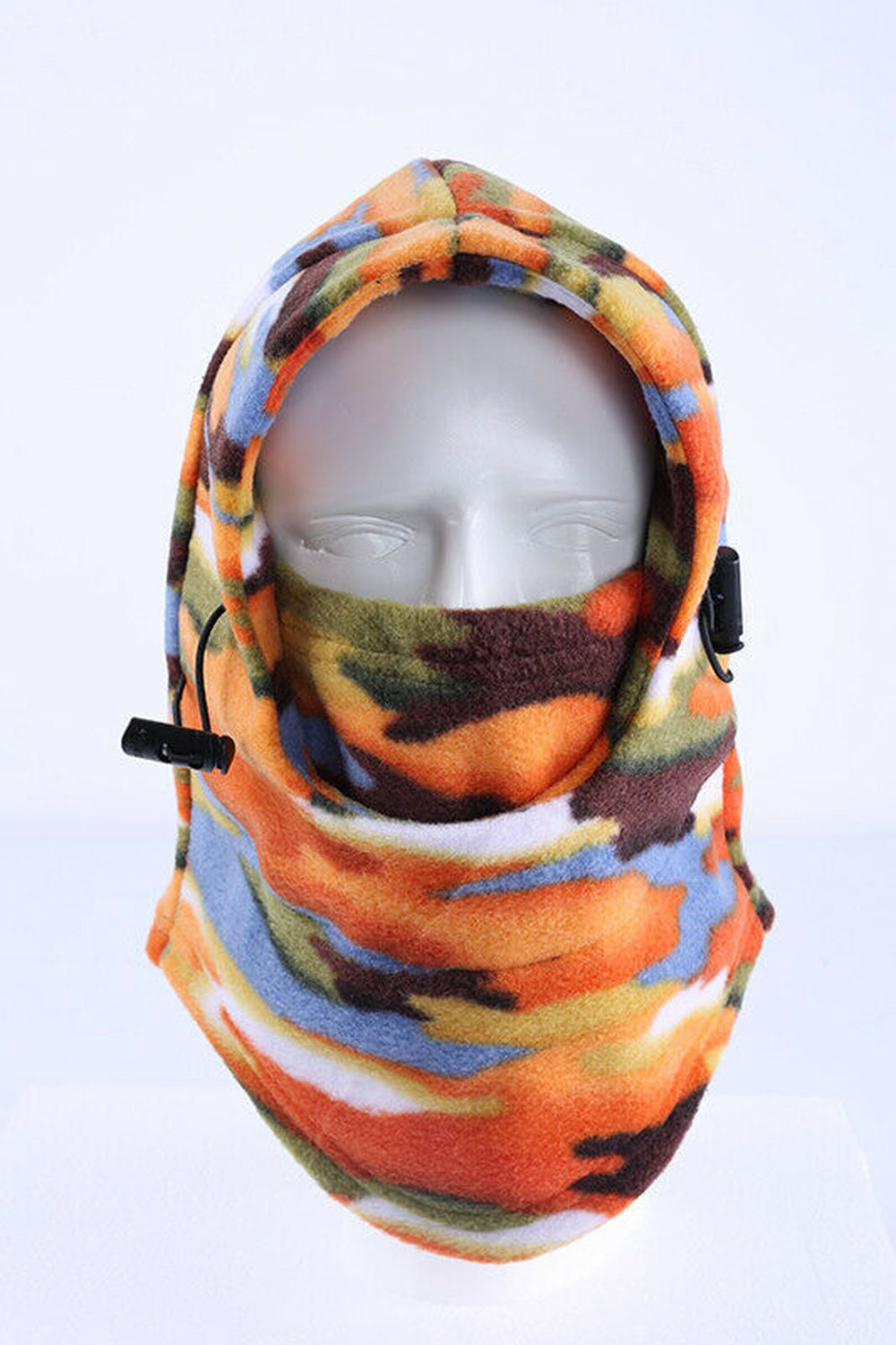 Camo Windproof Fleece Neck Warm Balaclava Ski Full Face Mask for Cold Weather