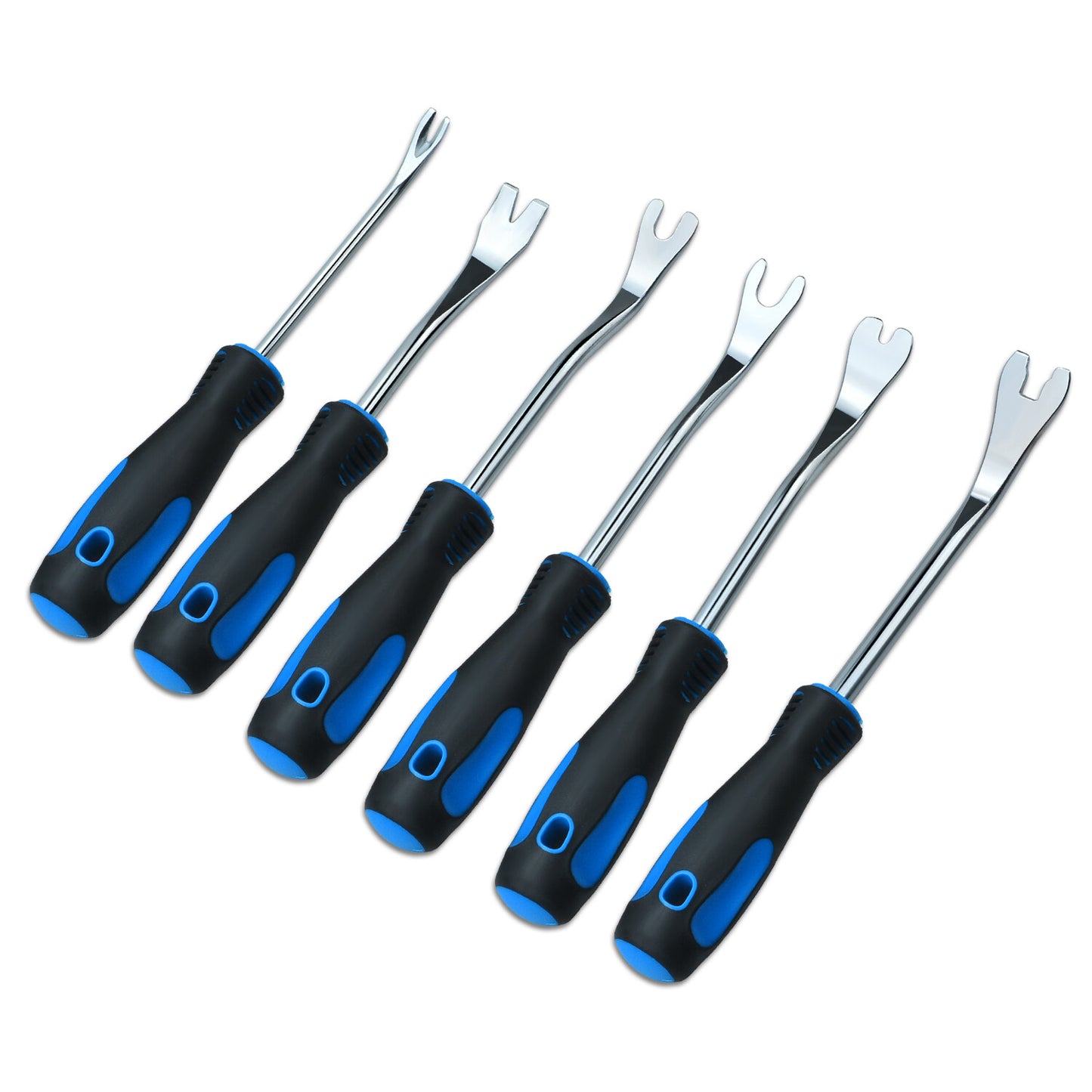 6Pc Metal Pry Tool Set Auto Door Panel Trim Upholstery Clip Remover Kit