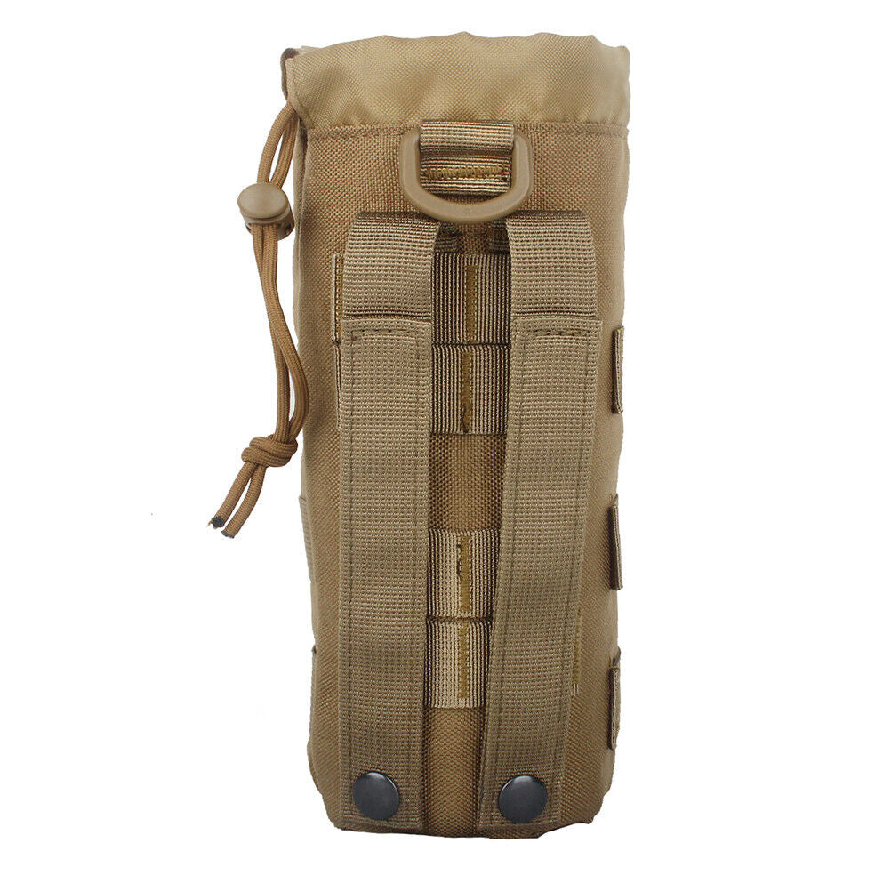 Molle Tactical Water Bottle Bag Pouch Kettle Holder Carrier Camping Hiking Bag