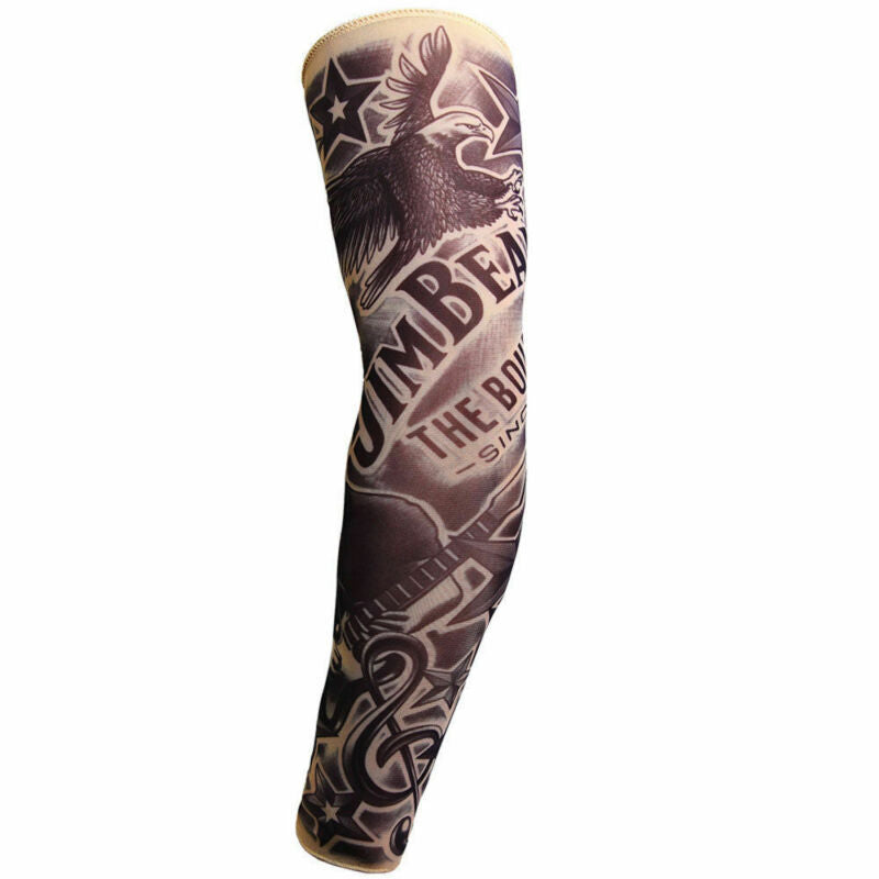 6 Pcs Cooling Arm Sleeves Outdoor Sport UV Sun Protection Arm Cover Tattoo Art