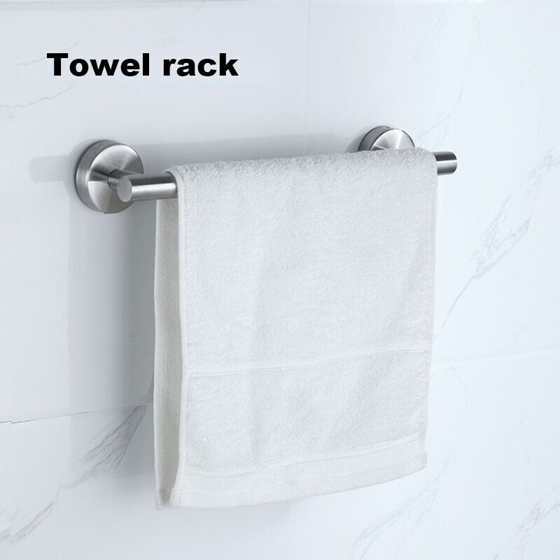 6 PCS Bathroom Hardware Set Matte Towel Bar Stainless Steel Towel Rack Set