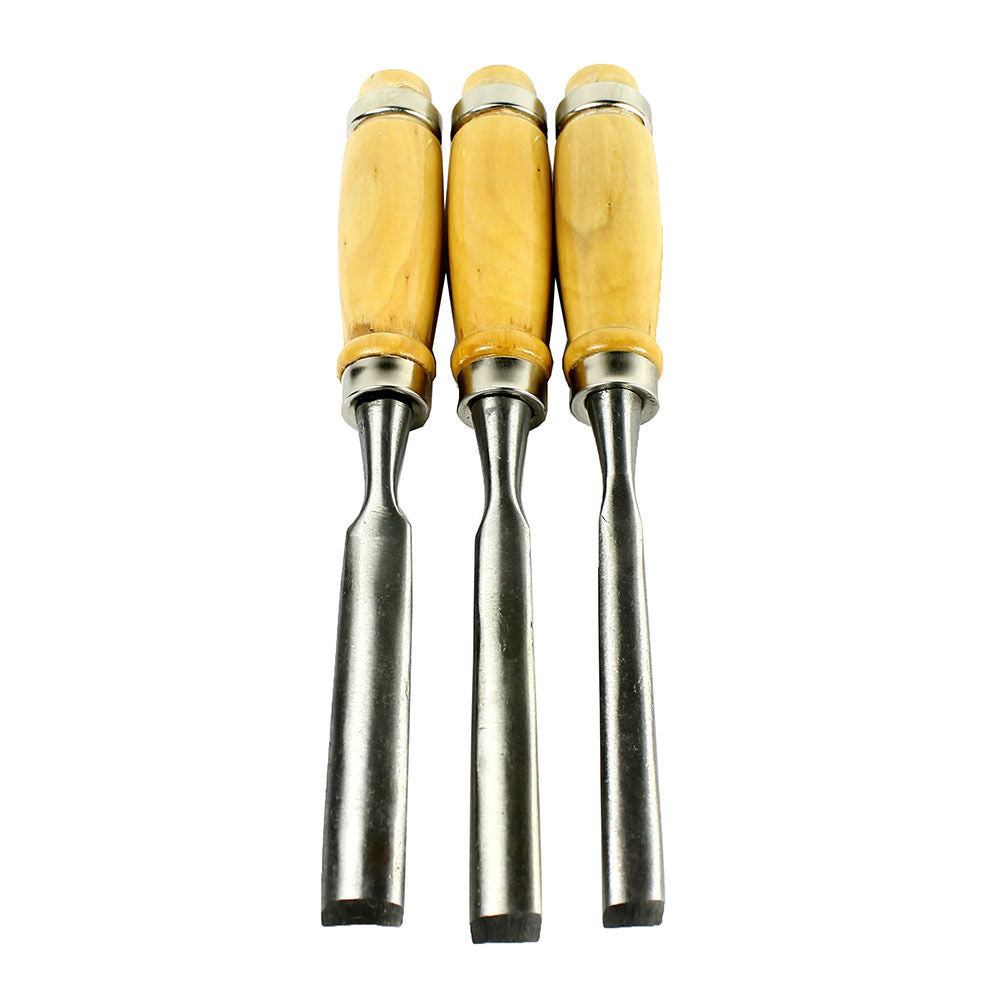 12 Piece Wood Carving Hand Chisel Tool Set Professional Woodworking Gouges Steel