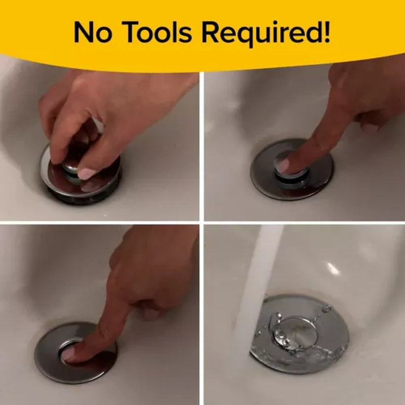 2 in 1 Drain Magic Universal Sink Stopper, Instantly Replace Broken Stoppers USA