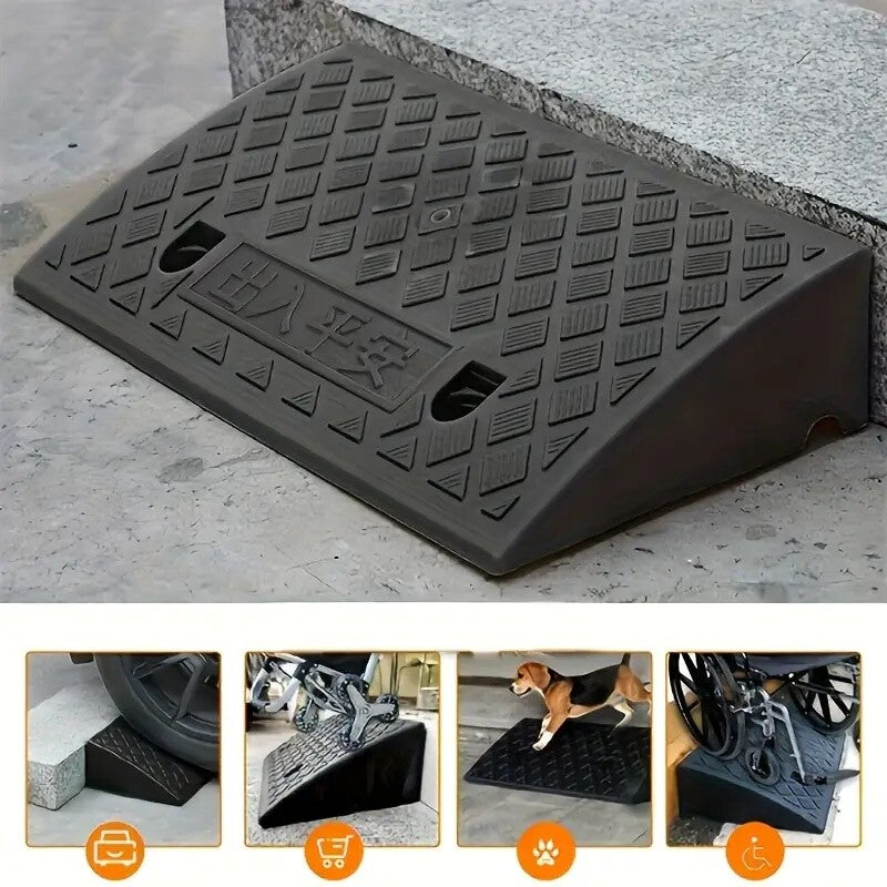 Heavy Duty Driveway Ramp Curb Ramp for Driveway  Tread & Threshold Portable Ramp