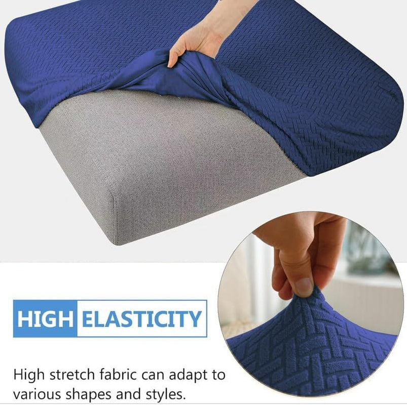 2pcs 100% Waterproof Patio Stretch Sofa Cushion Covers Outdoor Chair Cushion Covers
