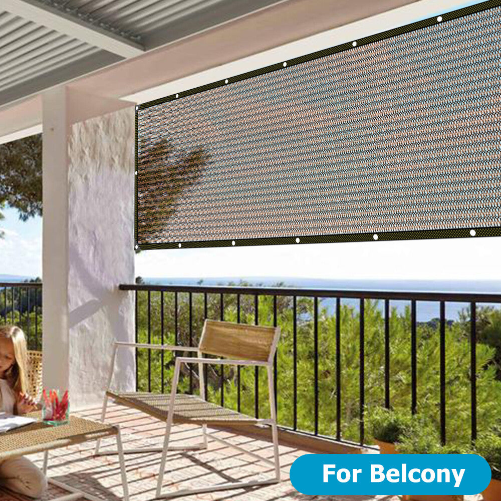90% Sun Shade Cloth with Grommets Pergola Canopy Cover Patio Mesh Tarp Screens