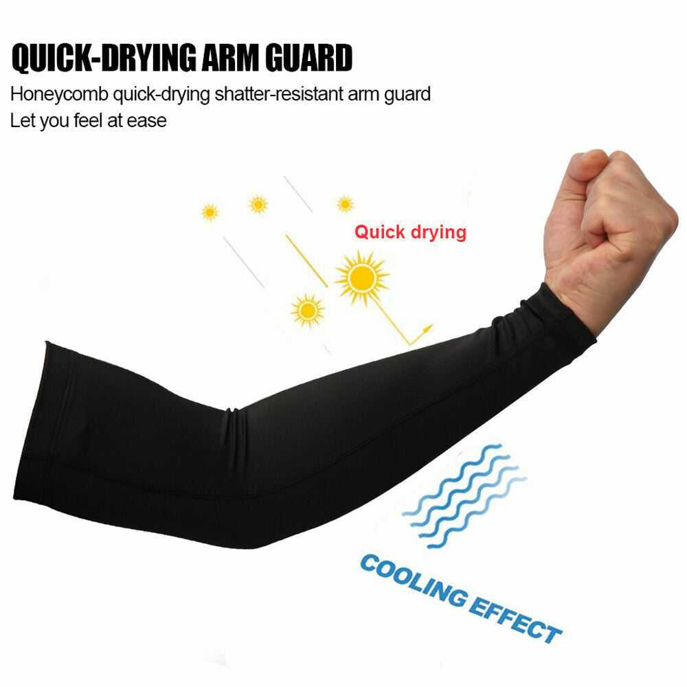 1PR Arm Sleeves UV Sun Protection Arm Cover Cuff for Men Women Outdoor Sport