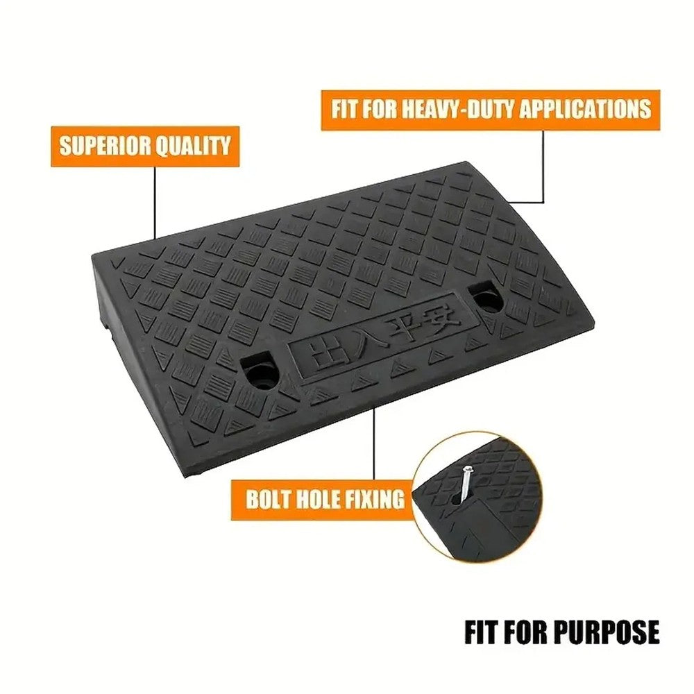 Heavy Duty Driveway Ramp Curb Ramp for Driveway  Tread & Threshold Portable Ramp