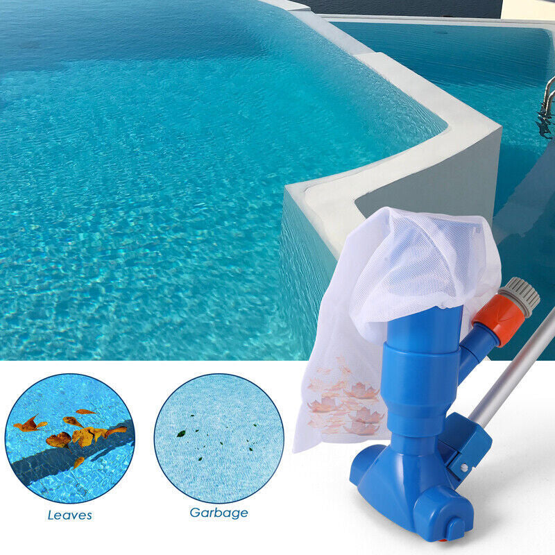 Handheld Vacuum Swimming Pool Cleaner 5Section Pole Ground Spa Pond Cleaner Kit