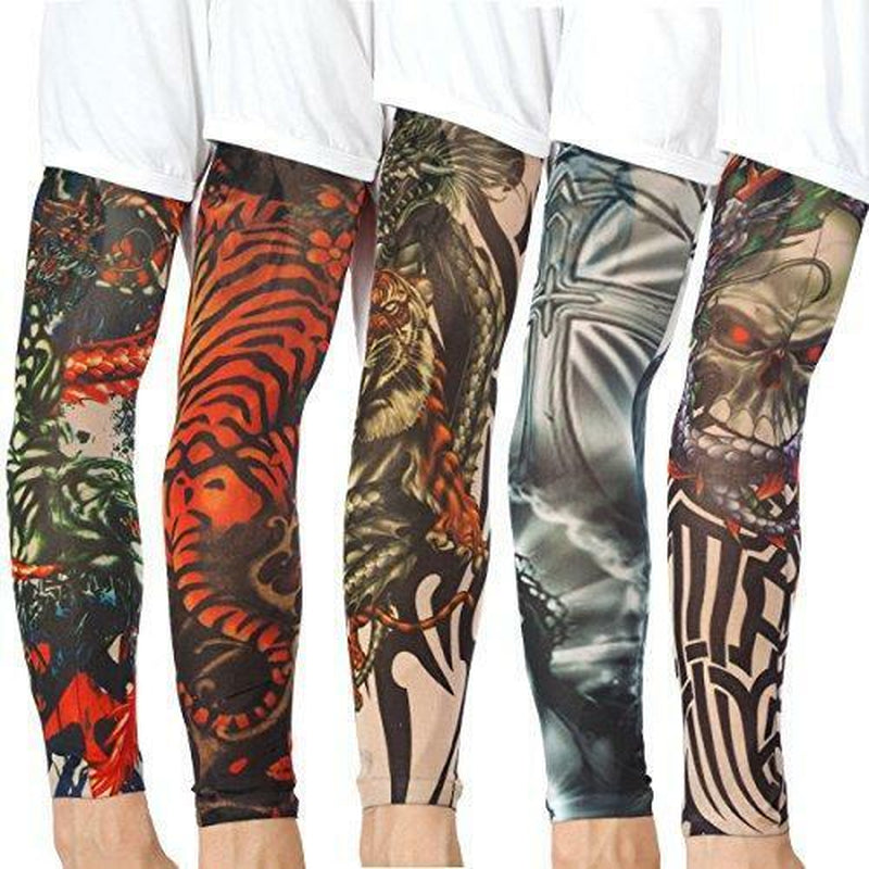 20PCS Set Arts Fake Temporary Tattoo Armsleeve Arm Sunscreen Sleeves