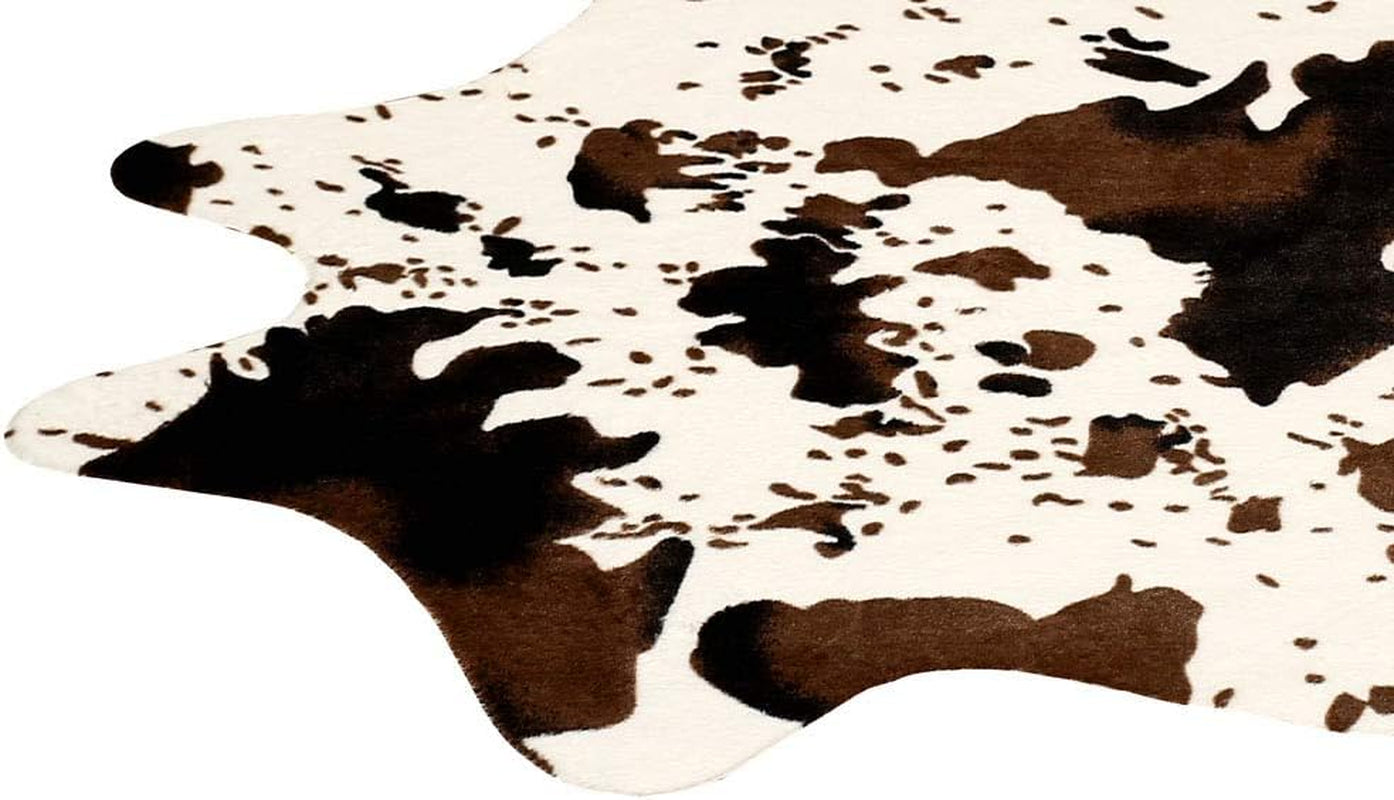 Cute Cow Print Rug Fun Faux Cowhide Area Rug Nice for Decorating Kids Room 29.5" W X 43.3" L