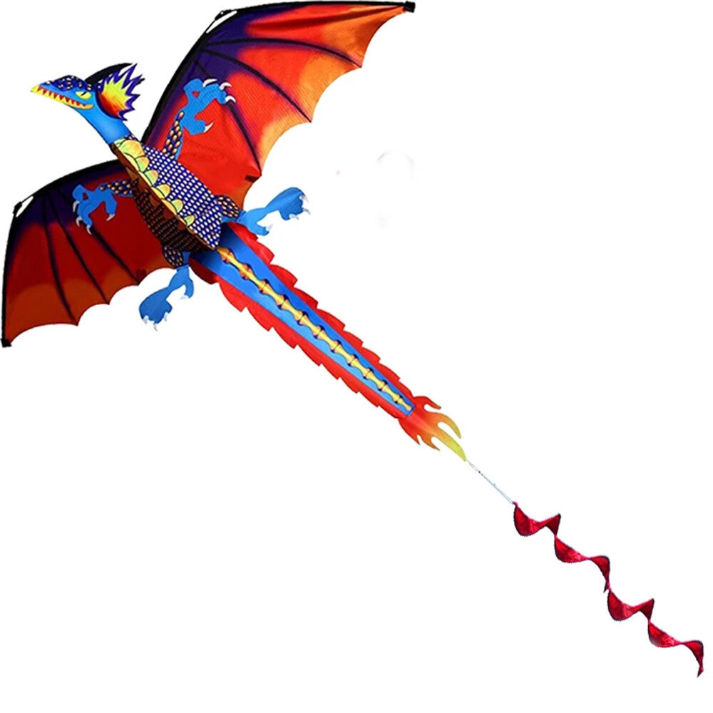 3D Dragon Single Line Kite for Adult Kids Classical Sports Outdoor Easy to Fly