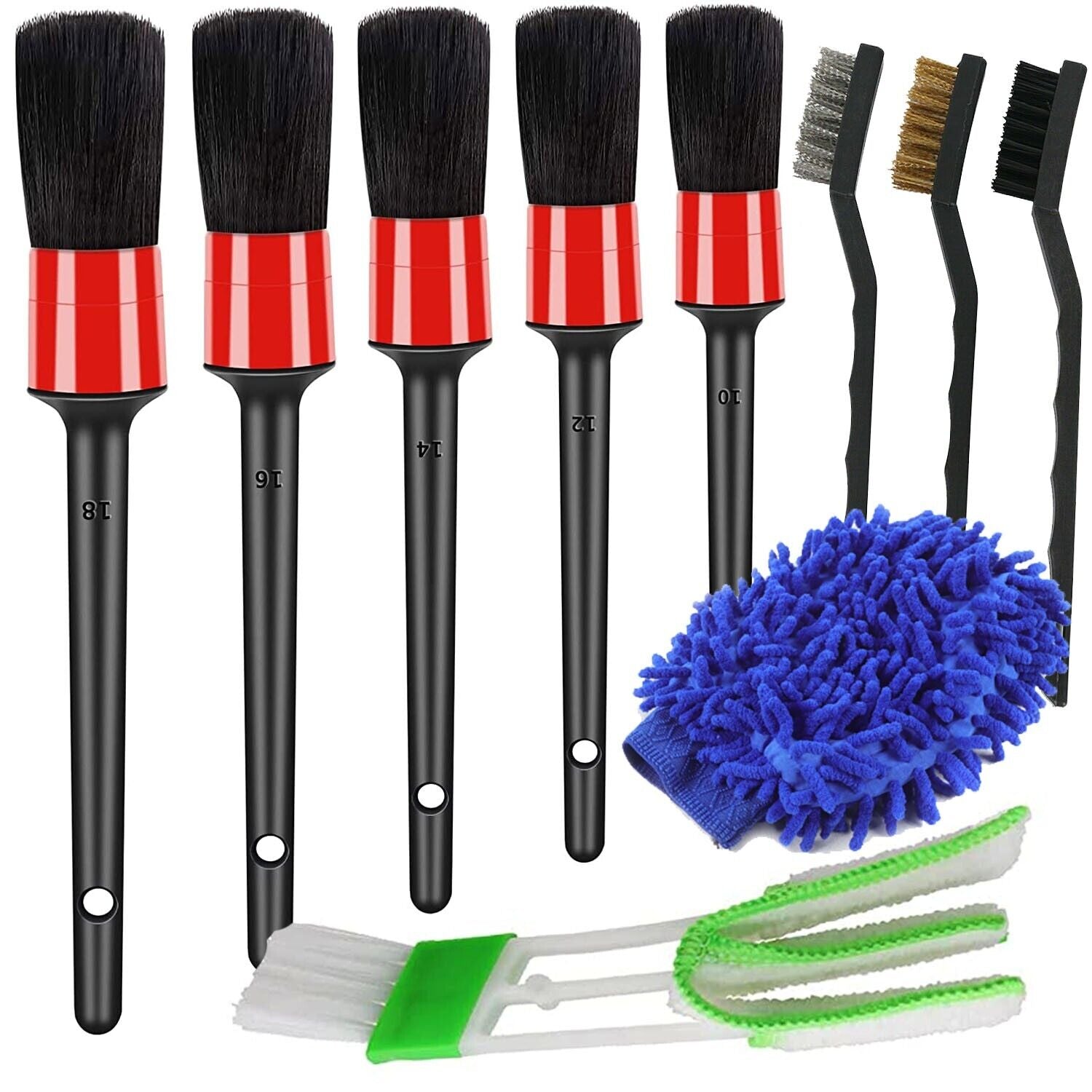 Car Detailing Brush Wash Auto Detailing Cleaning Kit Engine for Wheel Clean Set