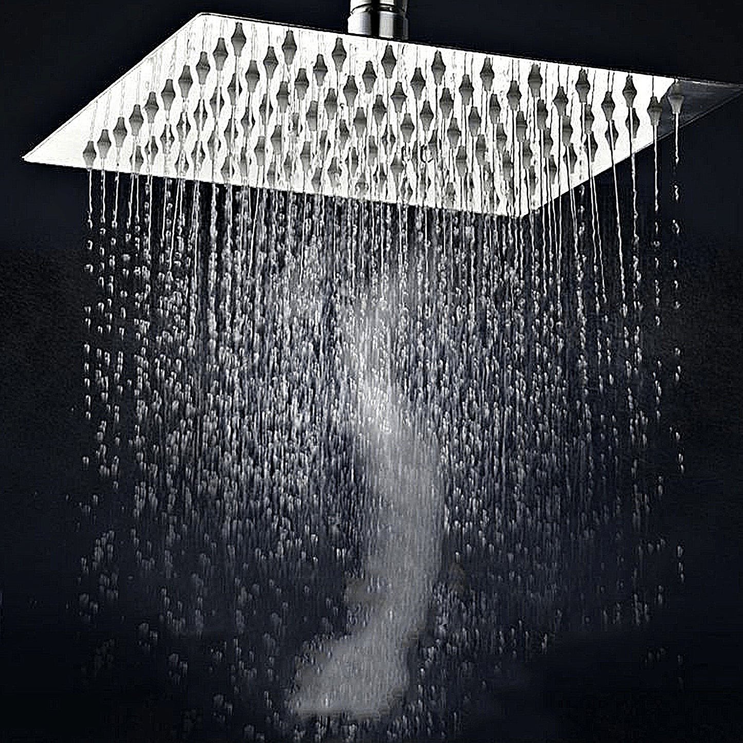 8'' High Pressure Square Rain Shower Head with Adjustable Handheld Spray Combo