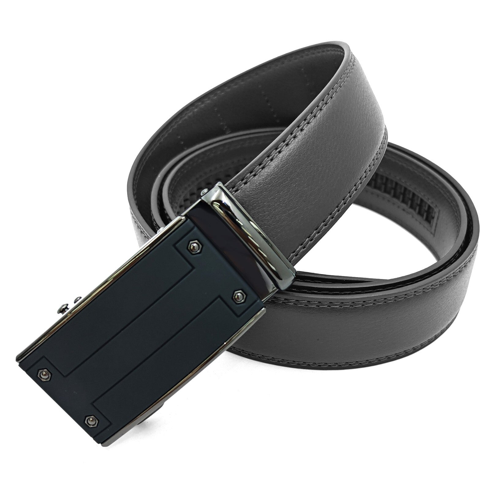 Men'S Ratchet Belt Genuine Leather Mens Belt with Slide Ratchet Belts for Men