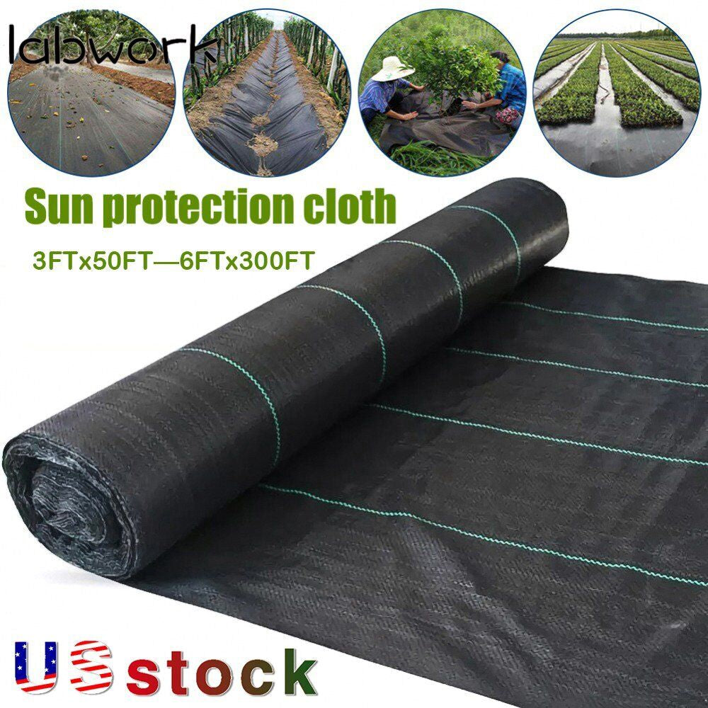 Heavy Duty Weed Barrier Fabric Woven Ground Weed Cover 3.2 Ounce Landscape