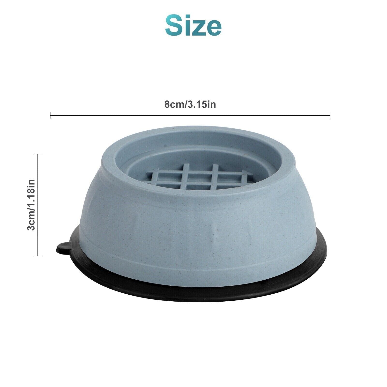 8PCS anti Vibration Washing Machine Support Anti-Slip Rubber Feet Base Pads Mat
