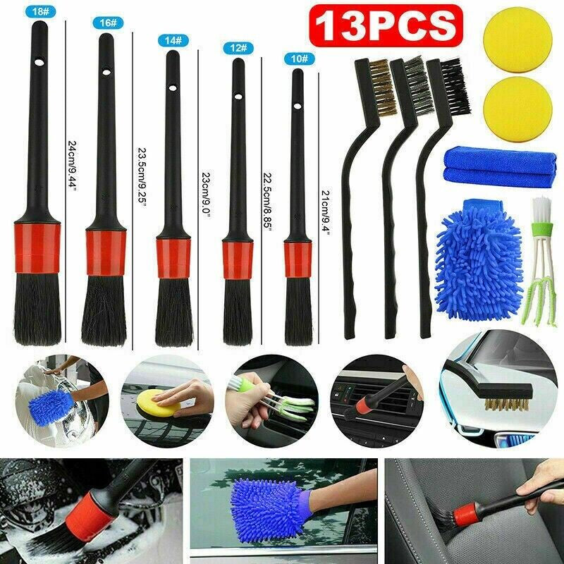 Car Detailing Brush Wash Auto Detailing Cleaning Kit Engine for Wheel Clean Set