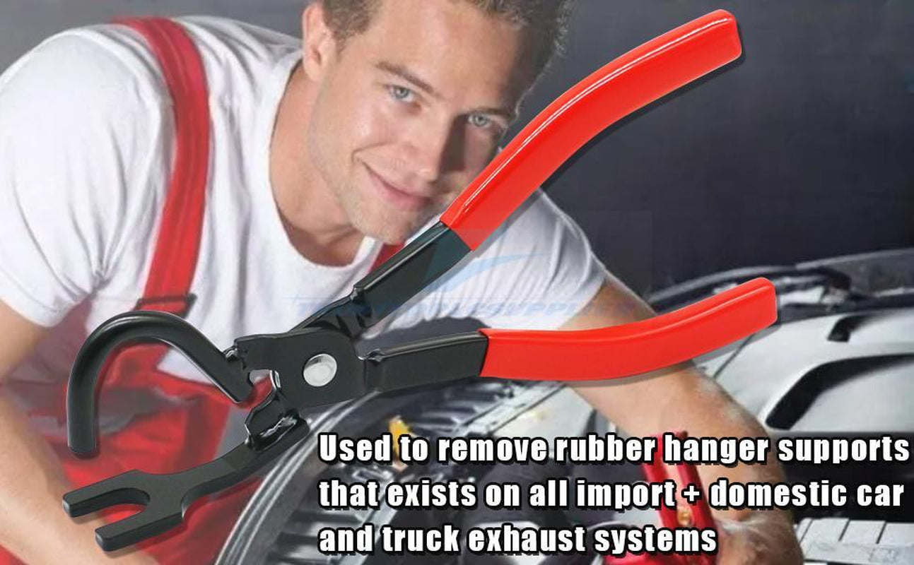 Heavy Duty Exhaust Hanger Removal Pliers Grommets Removal Tool Muffler Rubber Hanger Plier