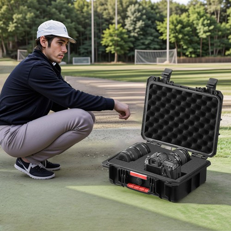 Premium Waterproof Protective Dry Box Case – Heavy-Duty, IPX67 Certified, with Pre-Cut Foam, Anti-Theft Lock & Wheeled Portable Design