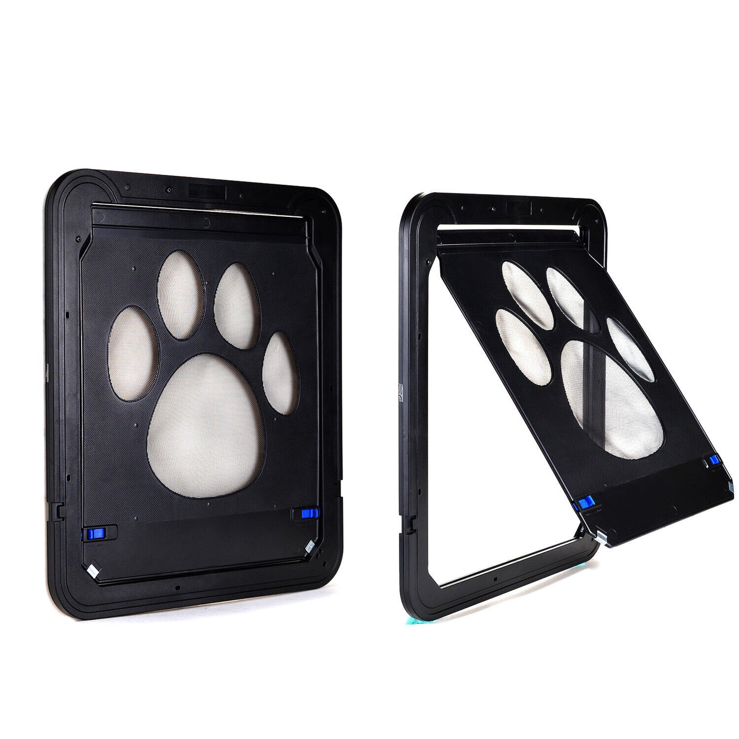 Cat Magnetic Flap Screen Door Pet Puppy Magnetic Lockable Entry Gate Frame