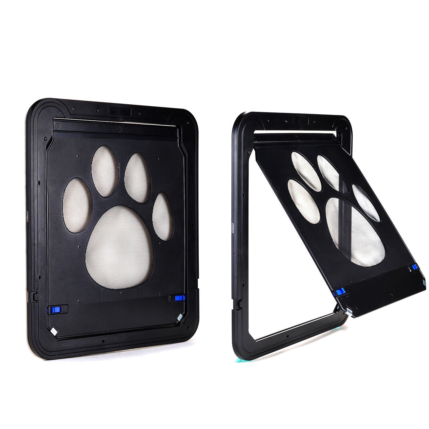 Cat Magnetic Flap Screen Door Pet Puppy Magnetic Lockable Entry Gate Frame