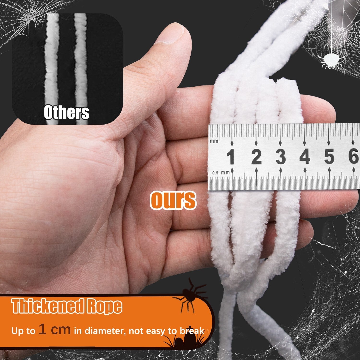 2 Pack 12Ft Large Spider Web Halloween Decorations for Garden Yard Outdoor Decor