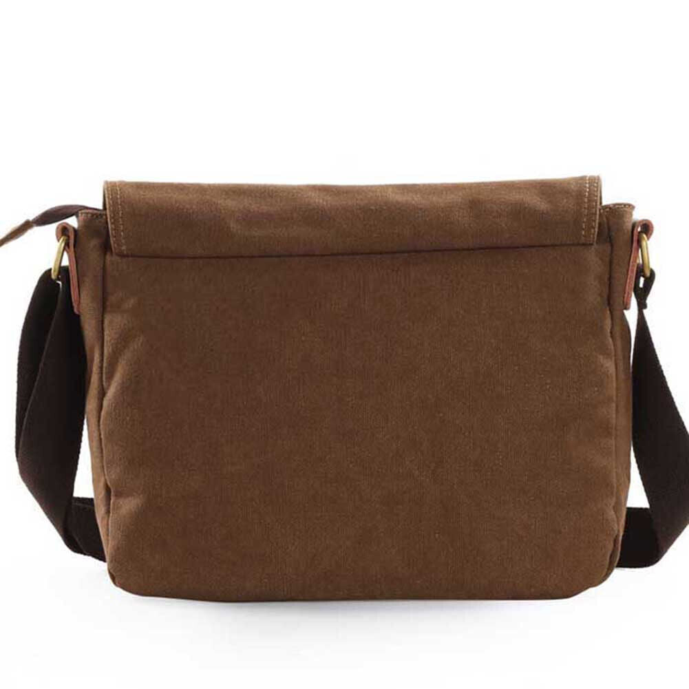 Men'S Canvas Cross Body Bag Messenger Shoulder Book Bags School Satchel Vintage