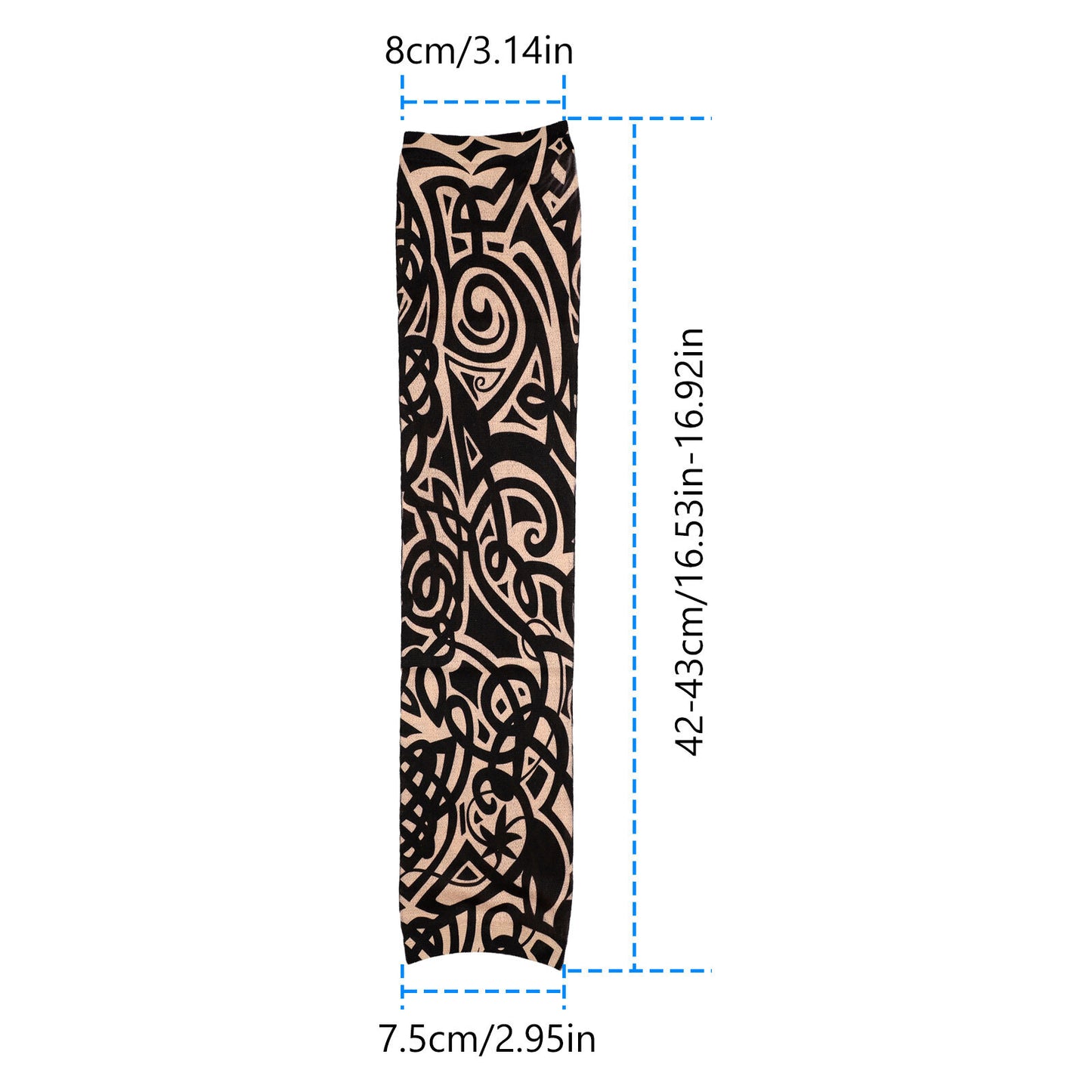 Slip-On Realistic Tattoo Arm Sleeves – UV Protection & Temporary Ink Style Arm Sleeve for Indoor Outdoor
