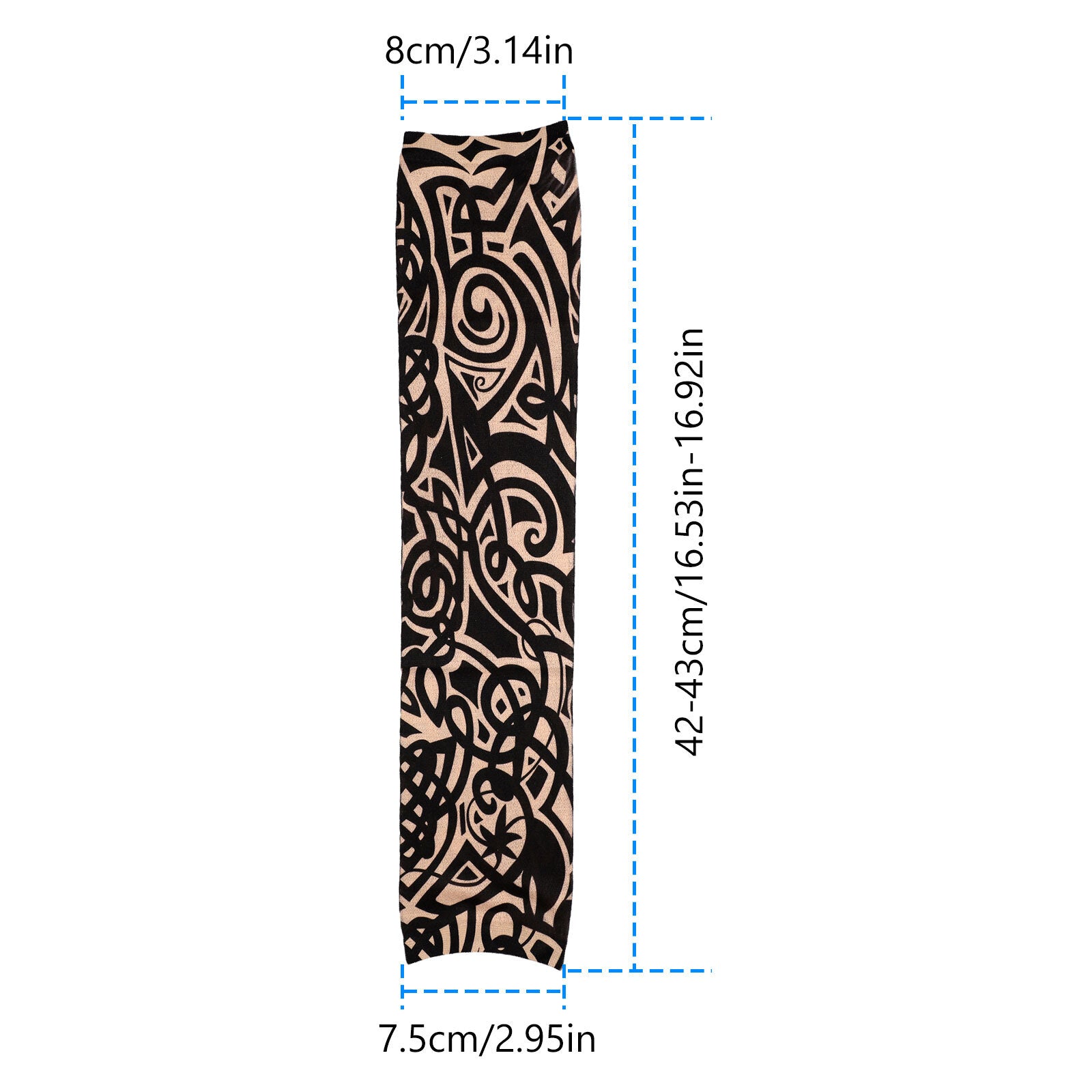 Slip-On Realistic Tattoo Arm Sleeves – UV Protection & Temporary Ink Style Arm Sleeve for Indoor Outdoor