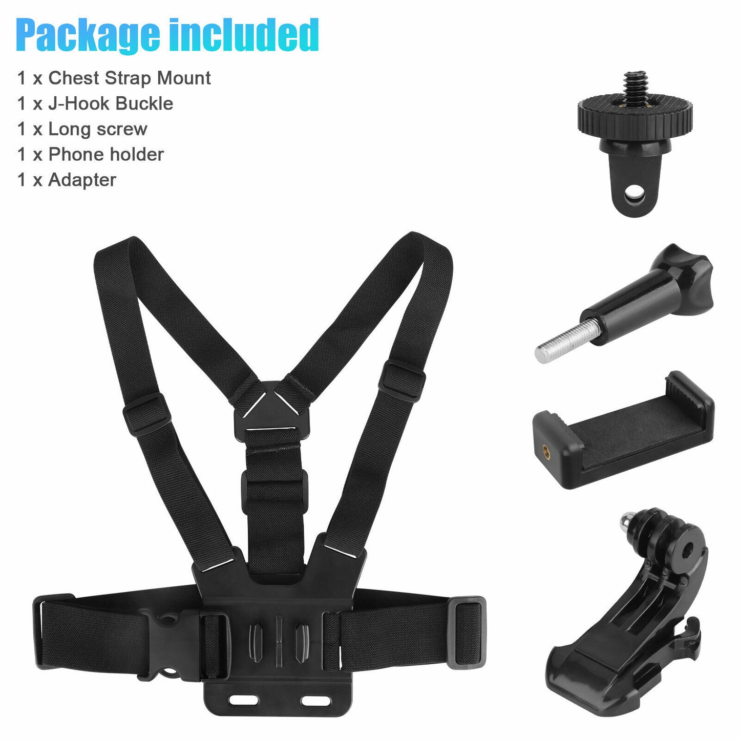 Chest Harness Phone Holder Body Strap Mount Accessories Adjustable for Iphone Gopro Android