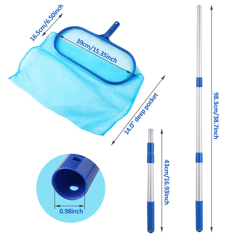 All-in-One Pool Vacuum Head Cleaner – Spa Cleaning Kit & Accessories
