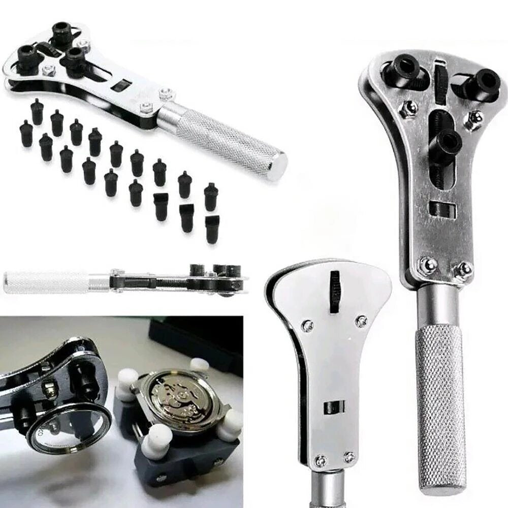 Watch Band Back Case Opener Fixer Repair Tool Kit Battery Screw Cover Remover
