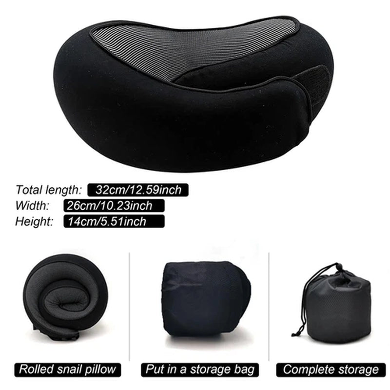 Neck Travel Pillow Memory Foam Neck Pillow Comfort Compact Ergonomic for Travel