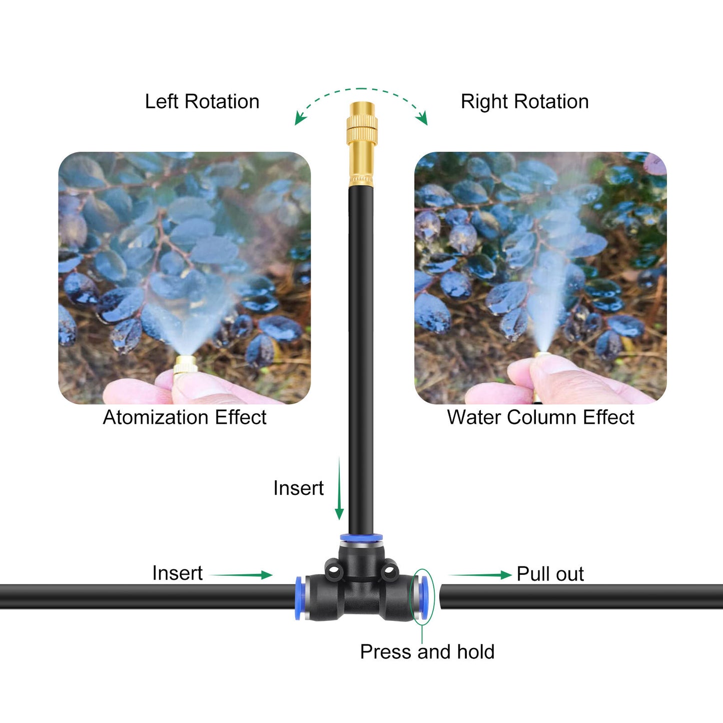 DIY Flexible Misting Kit – Garden Cooling & Irrigation Spray System for Patio & Plants