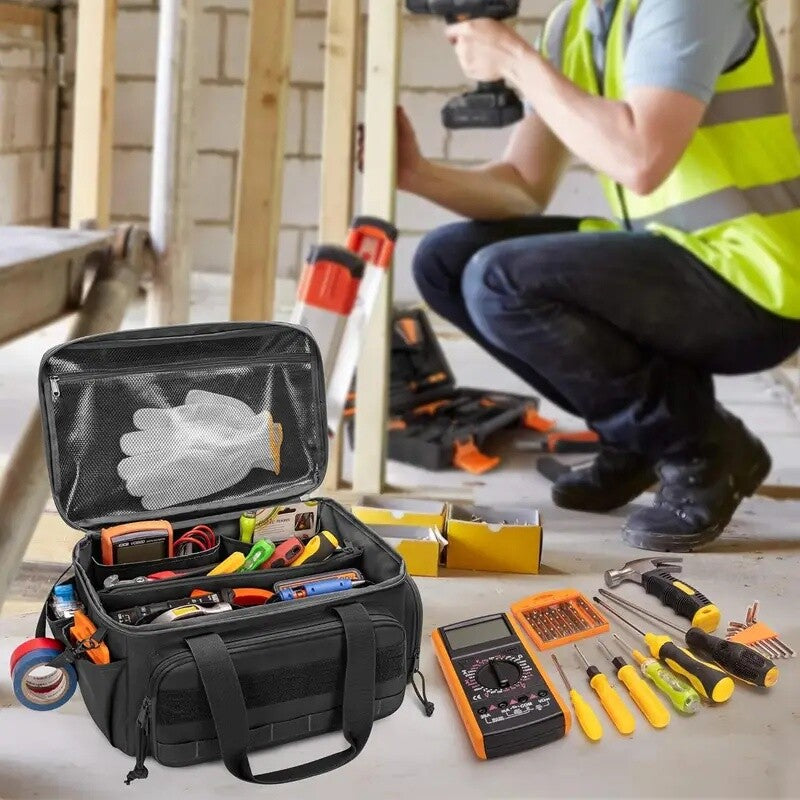 14"Durable Heavy Duty Durable Portable Tool Storage Bag Organizer,Larg
