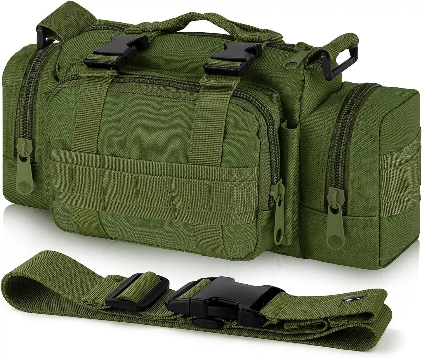 Multipurpose Outdoor Tactical Bag Fanny Pack, Shoulder Bag & Tote Small Duffle Bag Molle Gym Bag Waterproof Travel Sport Handbag