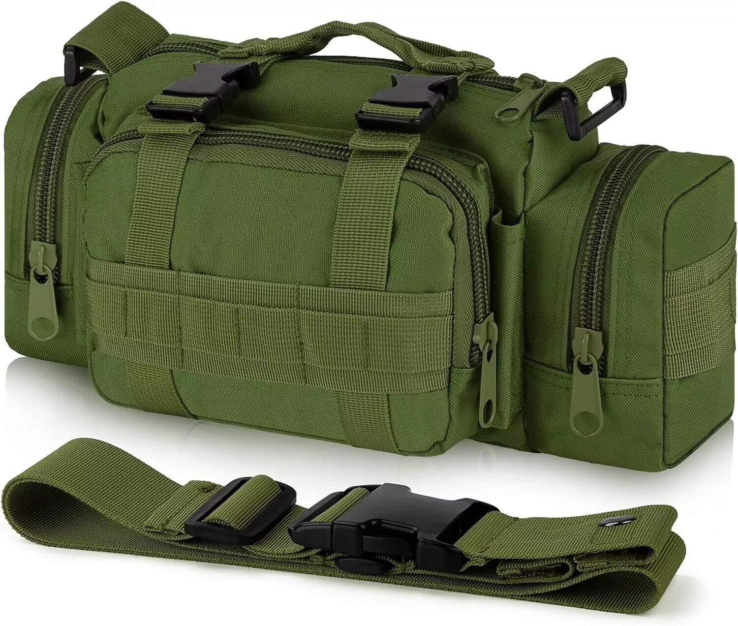 Multipurpose Outdoor Tactical Bag Fanny Pack, Shoulder Bag & Tote Small Duffle Bag Molle Gym Bag Waterproof Travel Sport Handbag