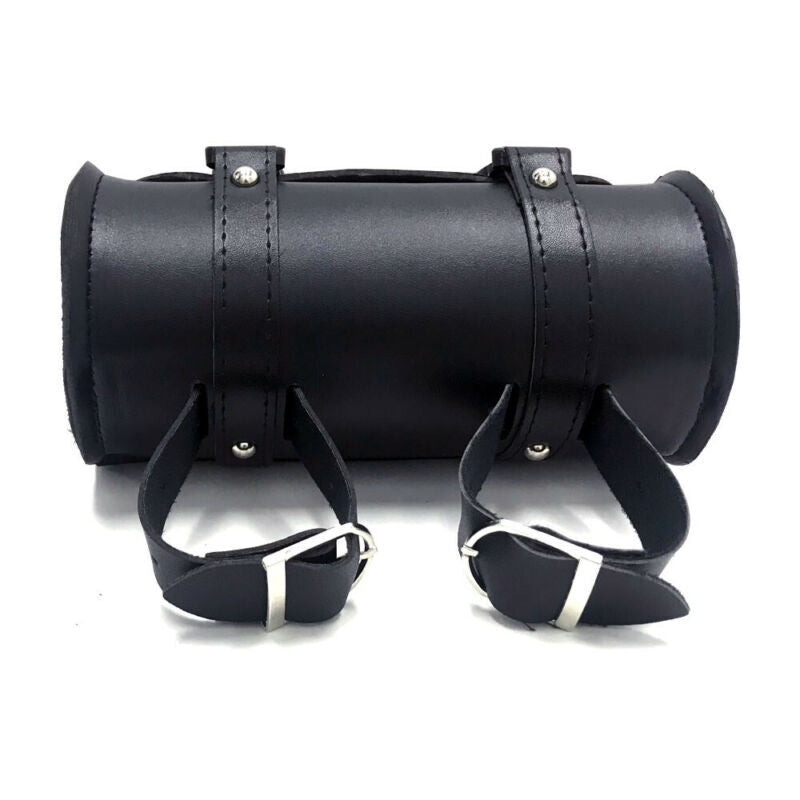 Tool Bag Saddlebag Storage Motorcycle Front Fork Pouch Luggage Handlebar Leather