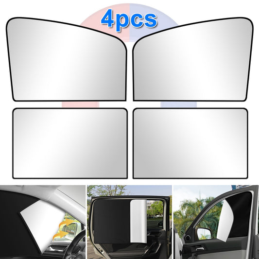 Magnetic Car Window Sun Shade – UV Protection & Privacy Screen for Front and Rear Windows (Set of 4