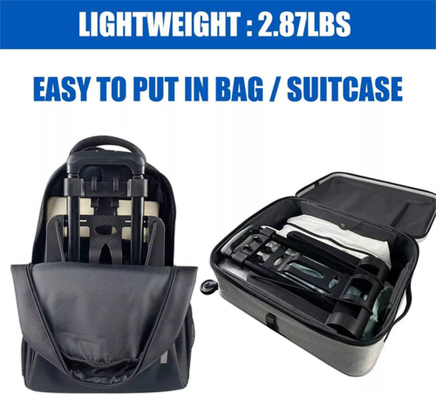 Portable Aluminum Folding Hand Truck Dolly Two-Wheel Luggage Cart Max 70Lbs