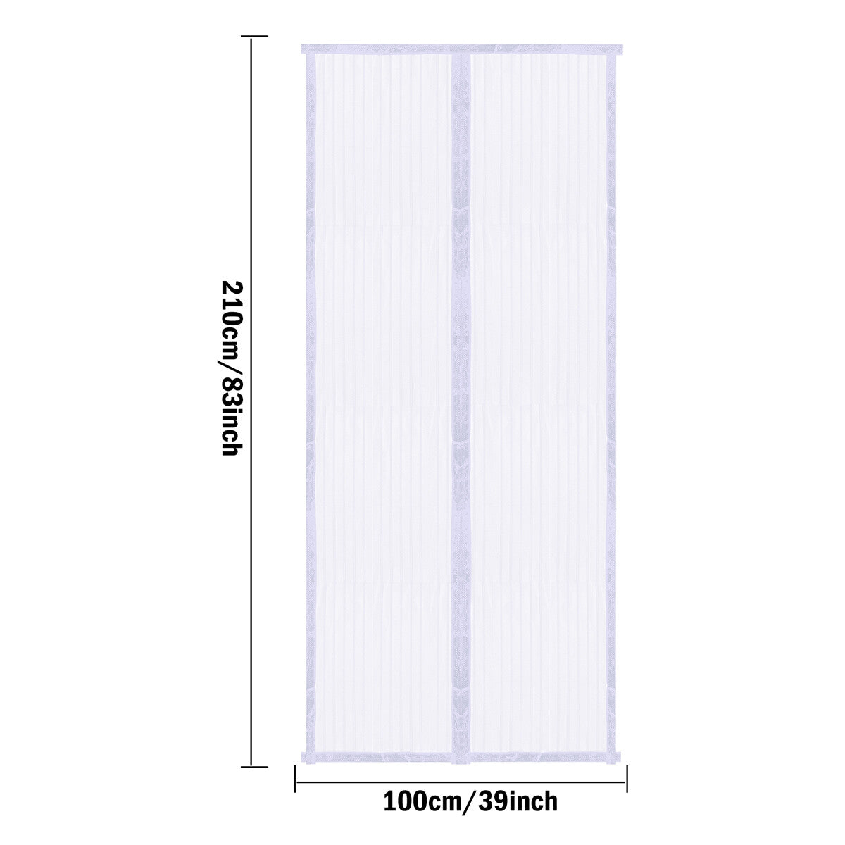 Magnetic Screen Door Mesh Curtain Heavy Duty Mosquito Net Bug Hands Free Closer