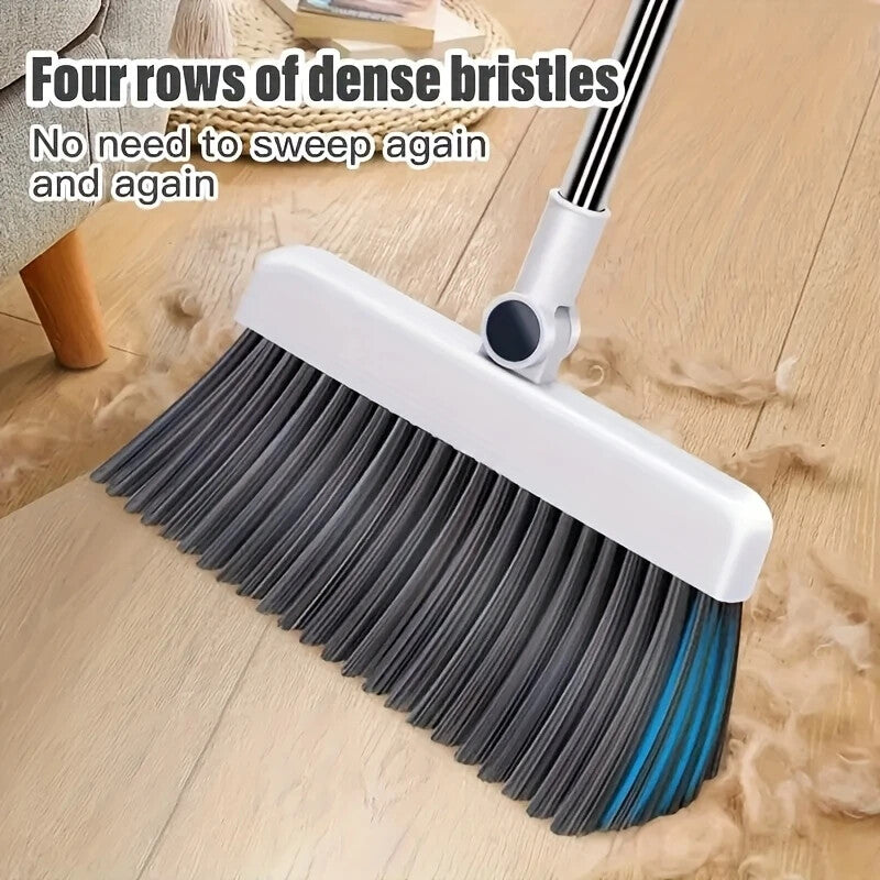  3 in 1 Broom and Dustpan Set Lightweight Upright Lobby Broom and Dust Pan Combo