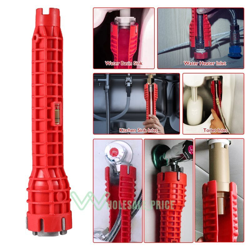 8 in 1 Faucet and Sink Installer Multi Tool Plumbing Repair Removal Tool USA