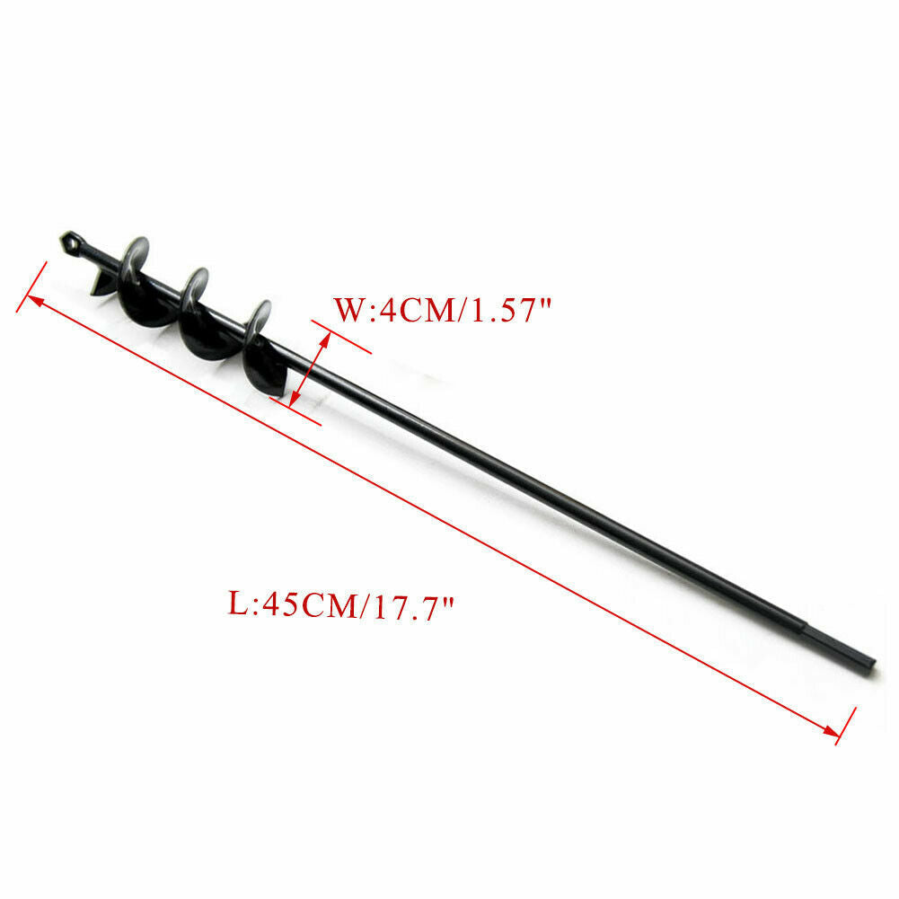 18" Planting Auger Spiral Hole Drill Bit for Garden Yard Earth Planter Digger Garden Tool
