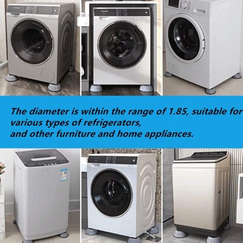 8PCS anti Vibration Washing Machine Support Anti-Slip Rubber Feet Base Pads Mat