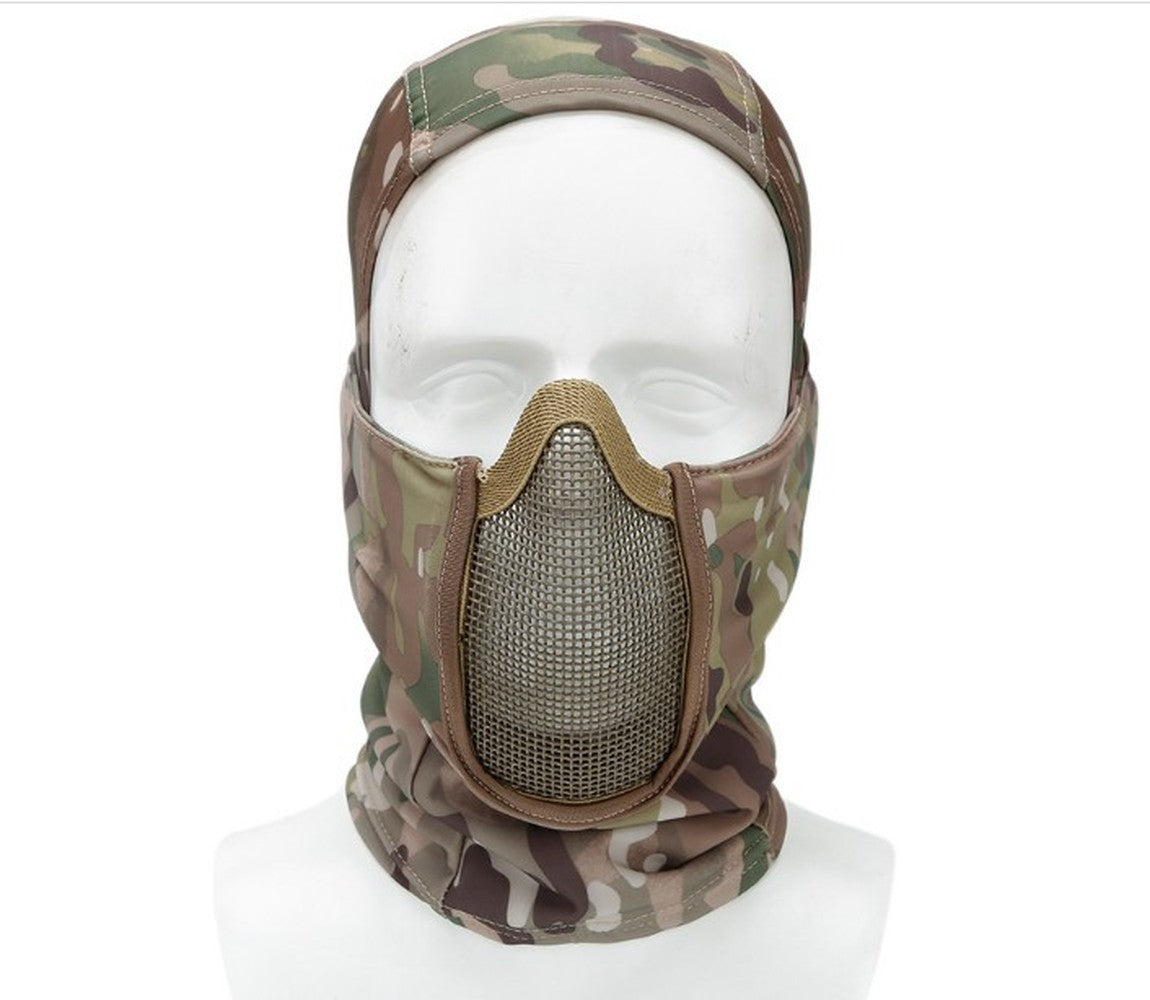 Balaclava Mesh Mask, Ninja Mask with Full Face Sun Protection Hood