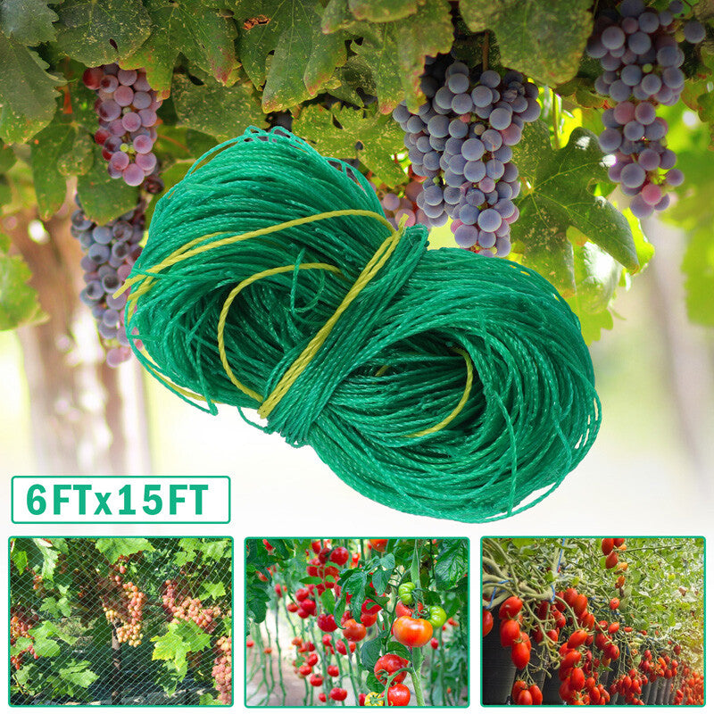 6/50Ft Garden Plant Trellis Netting Heavy Duty Mesh Netting for Climbing Plants