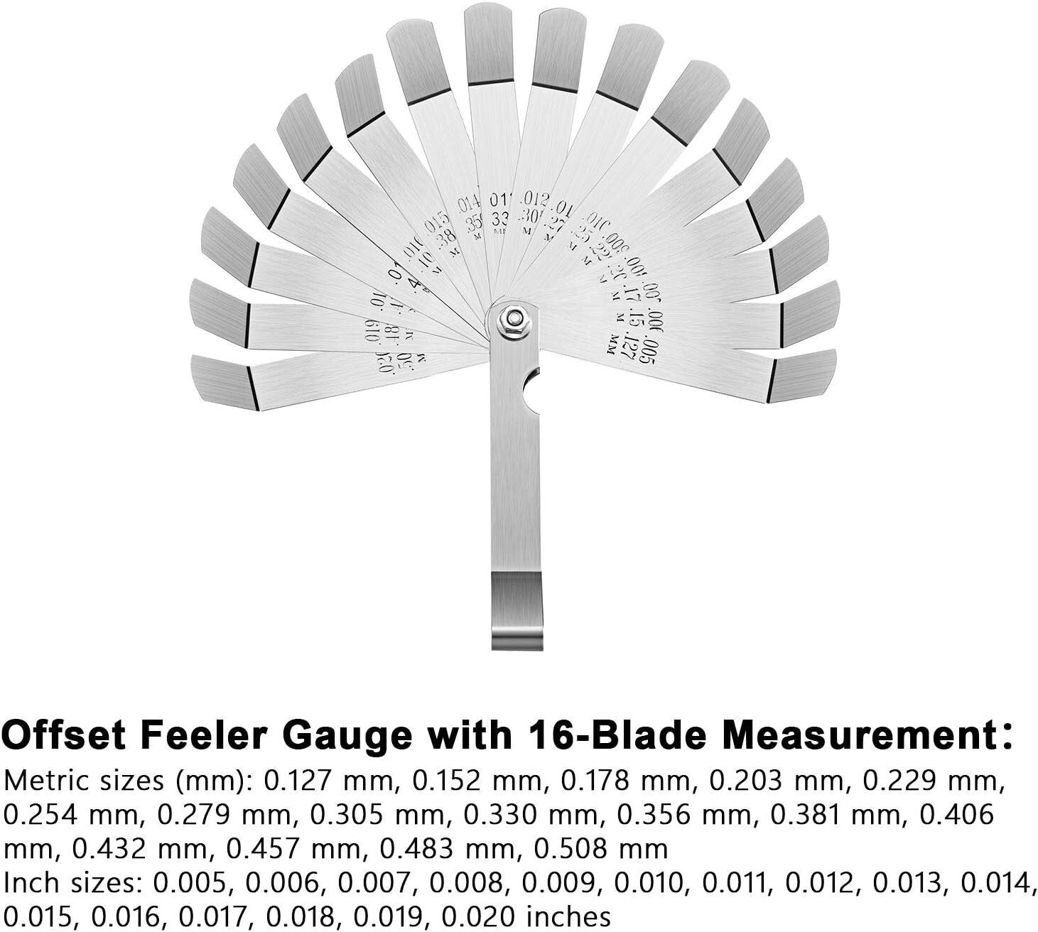 32 Blade Feeler Gauge Dual Reading Combination Feeler Gauge Metric & SAE US